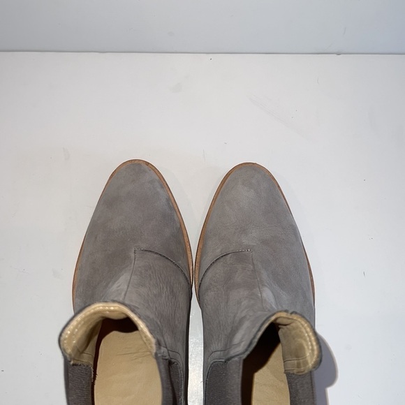 Rag & Bone Grey Dixon Waxed Suede Ankle Boots/Booties SZ 37.5 - Picture 8 of 9